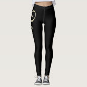 Rita white gold Handwriting Hose Leggings (Vorderseite)