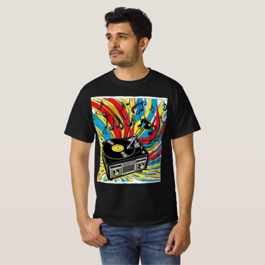 Ritmo Retro – Tocadiscos de los 80 T-Shirt (Vorne ganz)