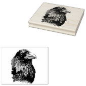 Ritratto di corvo gummistempel (Stempel)