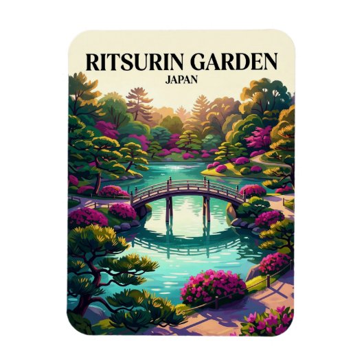 Ritsurin-Garten Japan Magnet (Vertikal)