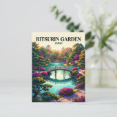 Ritsurin-Garten Japan Postkarte (Stehend Vorderseite)