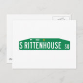 Rittenhouse Square, Philadelphia, PA Street Sign Postkarte (Vorne/Hinten)