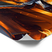 Ritter am Feuer Poster (Ecke)