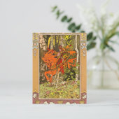 Ritter am Pferd Postkarte (Stehend Vorderseite)