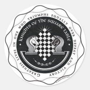 Ritter am Platz - Zitat von Großartigkeit Runder Aufkleber