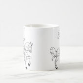 Ritter auf Pferd Kaffeetasse (Mittel)
