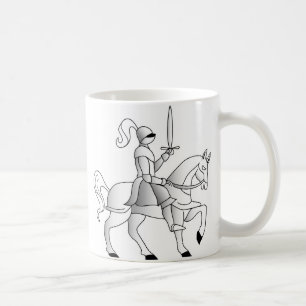 Ritter auf Pferd Kaffeetasse