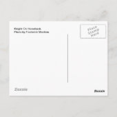 Ritter auf Pferd Postkarte (Rückseite)