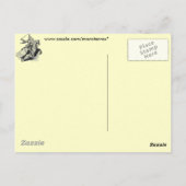 Ritter auf Pferd Postkarte (Rückseite)