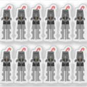 Ritter Aufkleber (Vorderseite)