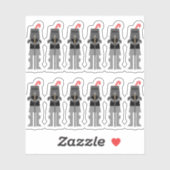 Ritter Aufkleber (Blatt)