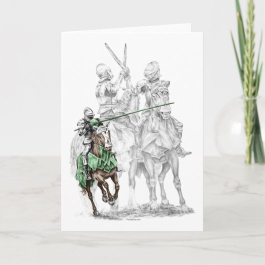 Ritter aus der mittelalterlichen Renaissance Karte (Vorderseite)