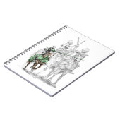 Ritter aus der mittelalterlichen Renaissance Notizblock (Linke Seite)