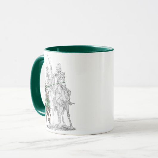Ritter aus der mittelalterlichen Renaissance Tasse (Vorderseite Links)