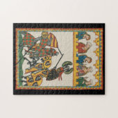 Ritter bei einem Turnier spielen Puzzle (Horizontal)
