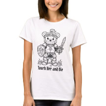 Ritter-Buch-Freund Berühre Sie Und Stirb Teddybär