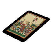 Ritter Charging, Codex Manesse aus dem 14. Jahrhun Magnet (Linke Seite)