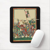Ritter Charging, Codex Manesse aus dem 14. Jahrhun Mousepad (Mit Mouse)