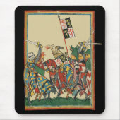 Ritter Charging, Codex Manesse aus dem 14. Jahrhun Mousepad (Vorne)