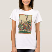 Ritter Charging, Codex Manesse aus dem 14. Jahrhun T-Shirt (Vorderseite)