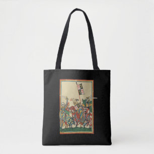 Ritter Charging, Codex Manesse aus dem 14. Jahrhun Tasche