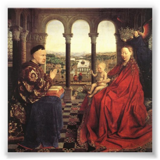 Ritter Christi (Gent Altarpiece), Jan van Eyck Fotodruck (Vorne)