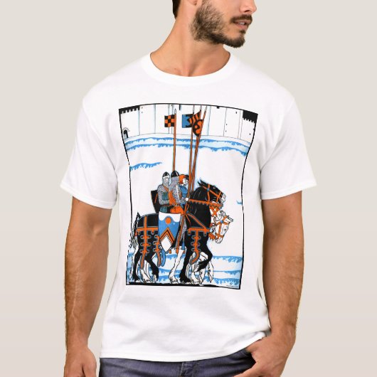 Ritter - Deko-Illustration (kundengerecht) T-Shirt (Vorderseite)