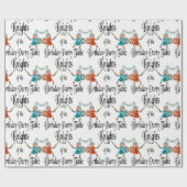 Ritter der Geburtstags-Party-Tabelle Geschenkpapier (Flach)