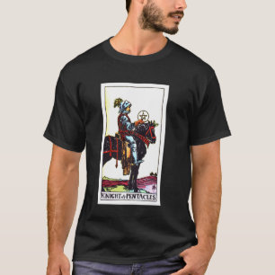 Ritter der Münzen oder Pentakel Vintage Tarot Ride T-Shirt