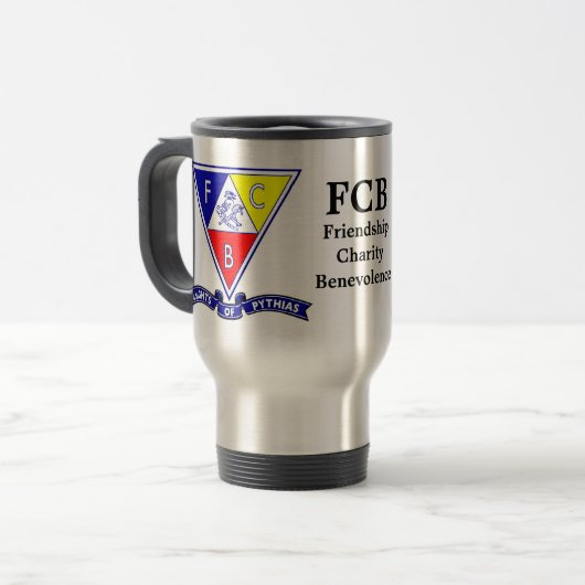 Ritter der Pythias-Reise-Tasse Reisebecher (Vorderseite Links)