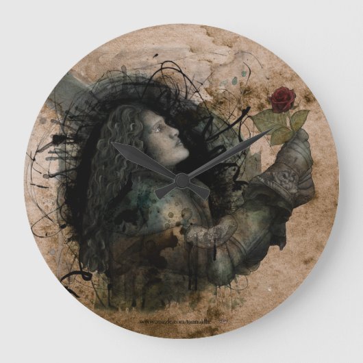 Ritter der Rose Große Wanduhr (Vorderseite)