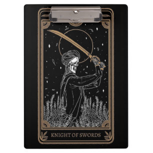 Ritter der Schwerter Tarot – Mystische Astrologie  Klemmbrett