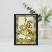 Ritter der Stäbe Tarot Postkarte (Stehend Vorderseite)