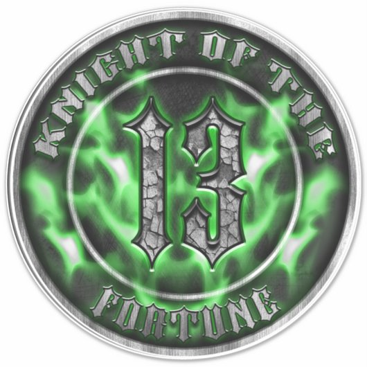 Ritter des Glücks Aufkleber (Vorderseite)