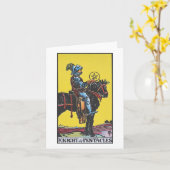 Ritter des Pentagramms leere Karte (Gelbe Blume)