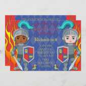 Ritter des Round Table Party Einladung (Vorne/Hinten)