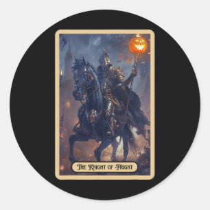 Ritter des Schreckens Halloween-Reiter Halloween-T Runder Aufkleber