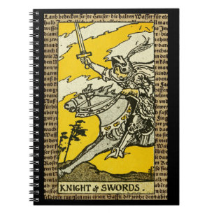 Ritter des Schwerter Tarot Notizblock