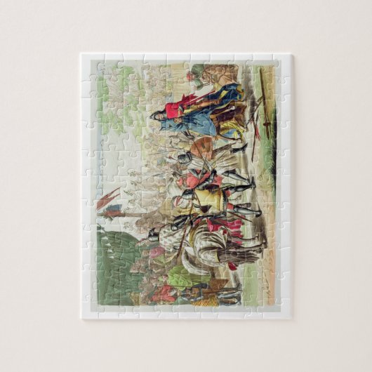 Ritter, die zu Fuß in einem Turnier, Platte 1 Puzzle (Vertikal)