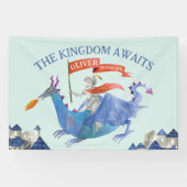 Ritter & Drache Geburtstag Banner (Horizontal)
