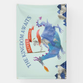 Ritter & Drache Geburtstag Banner (Vertikal)