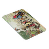 Ritter Dueling on Foot in a Tournament, Teller 1 Magnet (Rechte Seite)