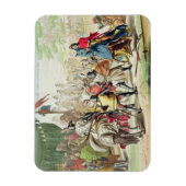 Ritter Dueling on Foot in a Tournament, Teller 1 Magnet (Vertikal)