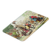 Ritter Dueling on Foot in a Tournament, Teller 1 Magnet (Linke Seite)
