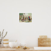 Ritter Dueling on Foot in a Tournament, Teller 1 Poster (Küche)