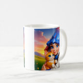Ritter-Elfen-Katzen-Tasse Kaffeetasse (VorderseiteRechts)