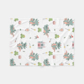 Ritter Fairytale Burg Kinderzimmer Fleecedecke (Vorderseite (Horizontal))