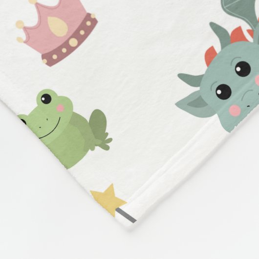 Ritter Fairytale Burg Kinderzimmer Fleecedecke (Ecke)