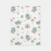 Ritter Fairytale Burg Kinderzimmer Fleecedecke (Vorderseite)