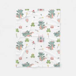 Ritter Fairytale Burg Kinderzimmer Fleecedecke